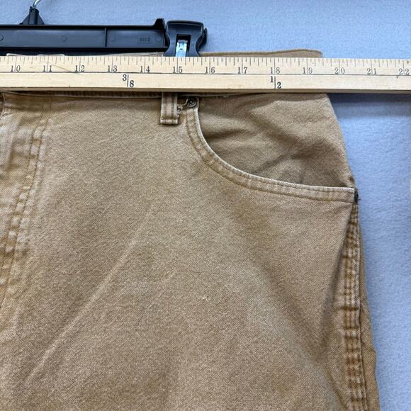 Dickies Work Pants Men's 38x32 Tan Duck Carpenter Straight Leg Work Gear - Picture 10 of 13